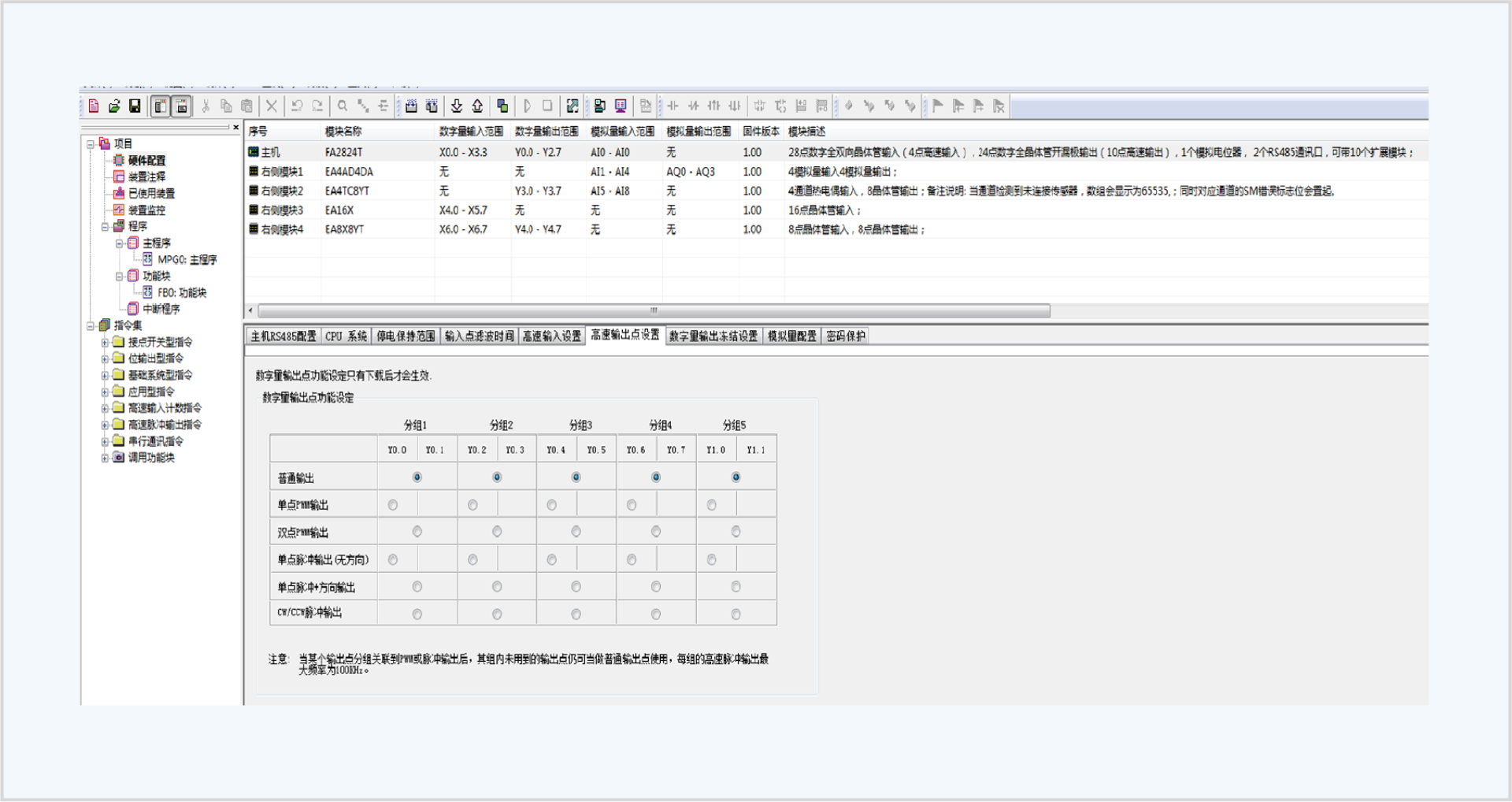 FA系列PLC